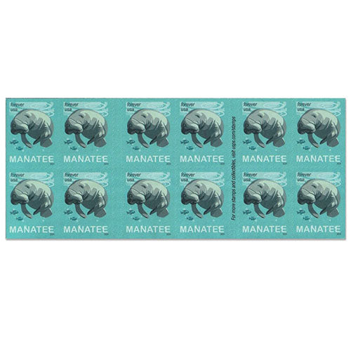 2024 US Save Manatees Forever Stamps
