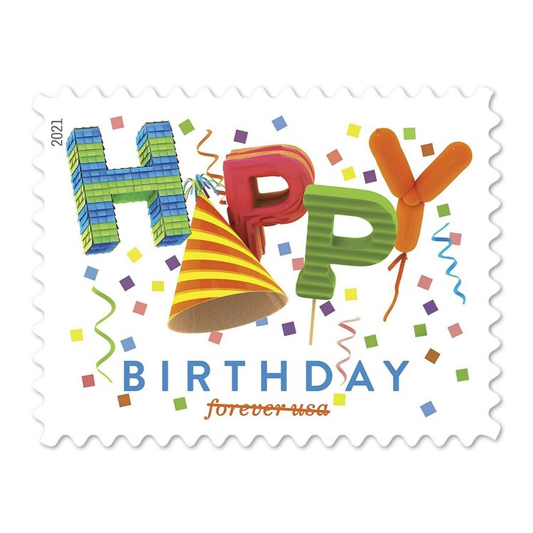 (2021) Happy Birthday Forever Stamps