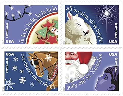 (2017) Christmas Carols Forever Postage Stamps