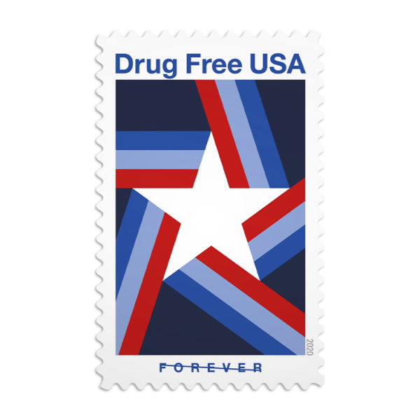 (2020) Drug Free USA First-Class Forever Stamps