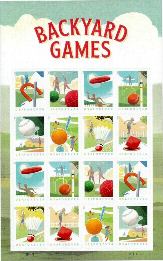 (2021) US Backyard Games Forever Stamps