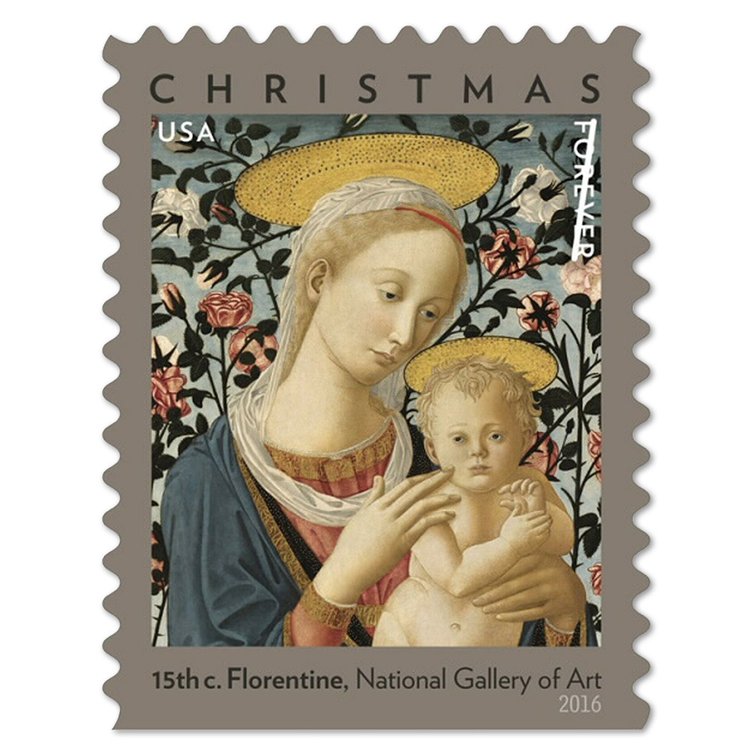 (2016) US Florentine Madonna and Child Forever Stamps