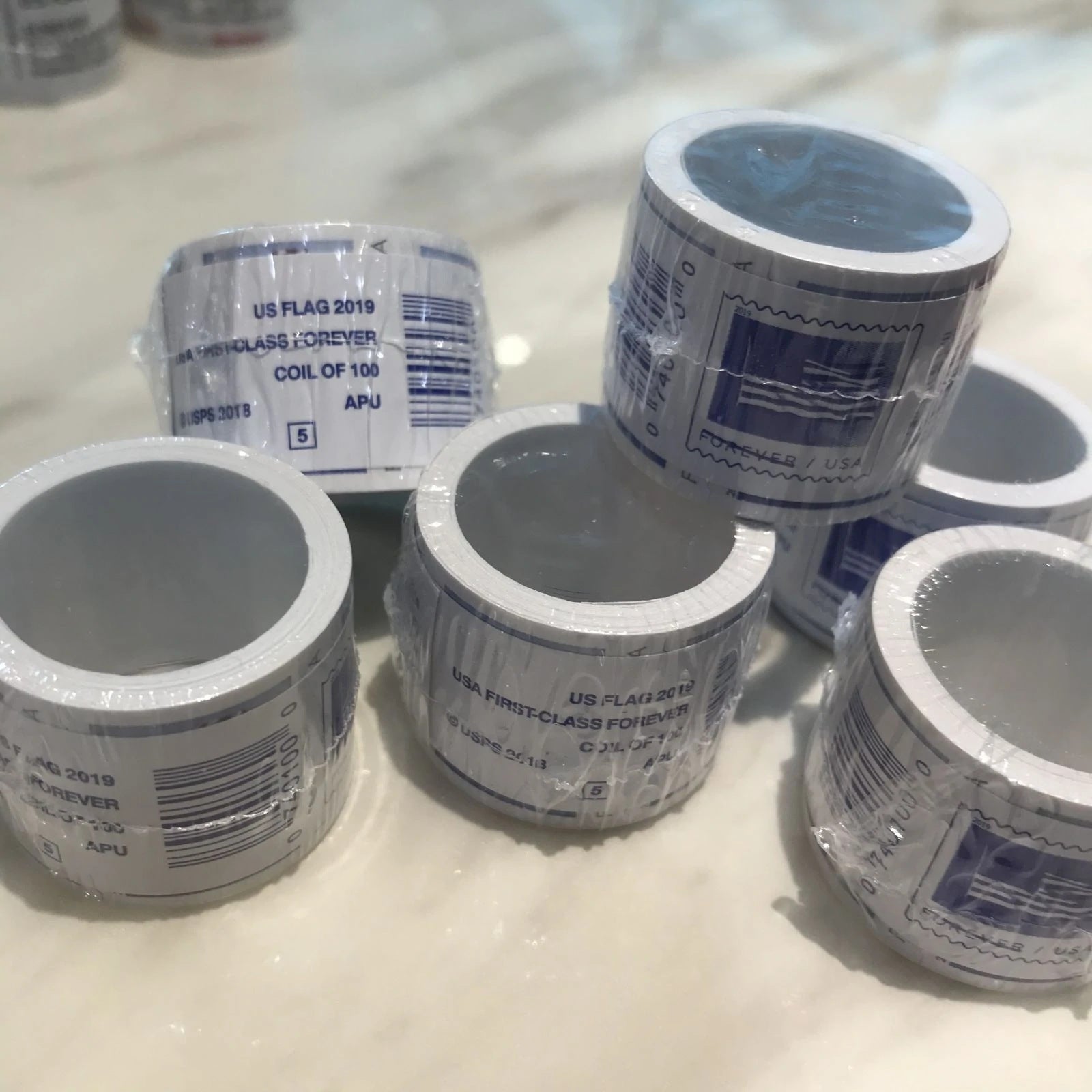 (2019) US Forever American Flag Stamps Rolls