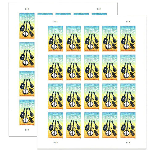 2024 US Bluegrass Guitar Forever Stamps