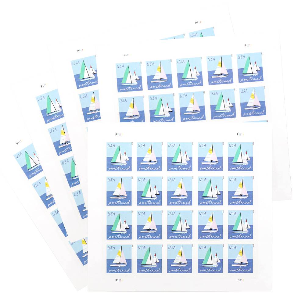 2023 US Sailboats Postcard sheet of 20