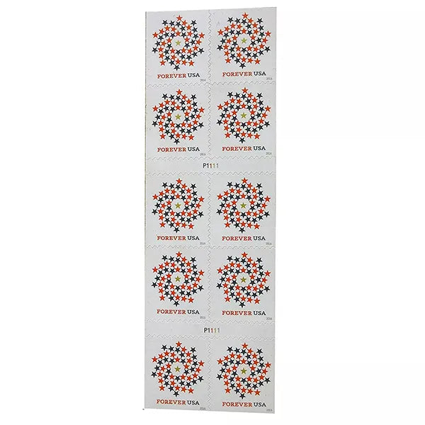 (2016) US Stars Red & Blue Forever Stamps
