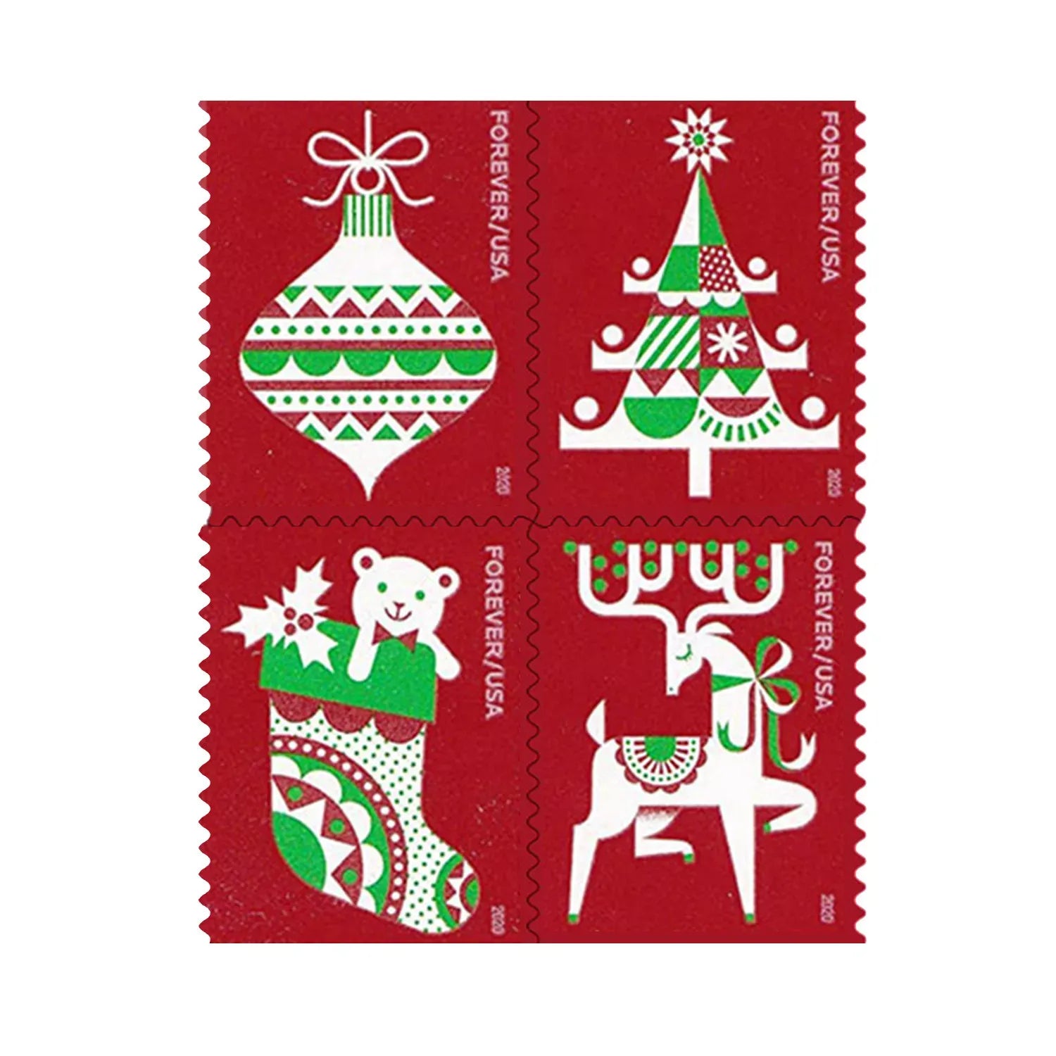 (2020) Holiday Delights Forever Stamps
