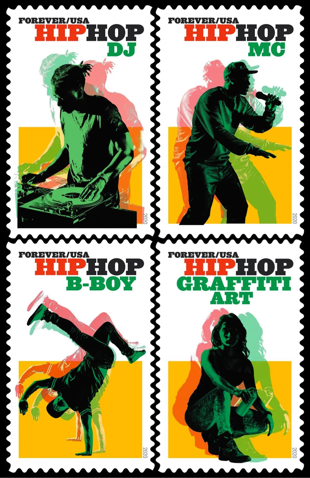 2020 US Hip Hop First-Class Forever Stamps