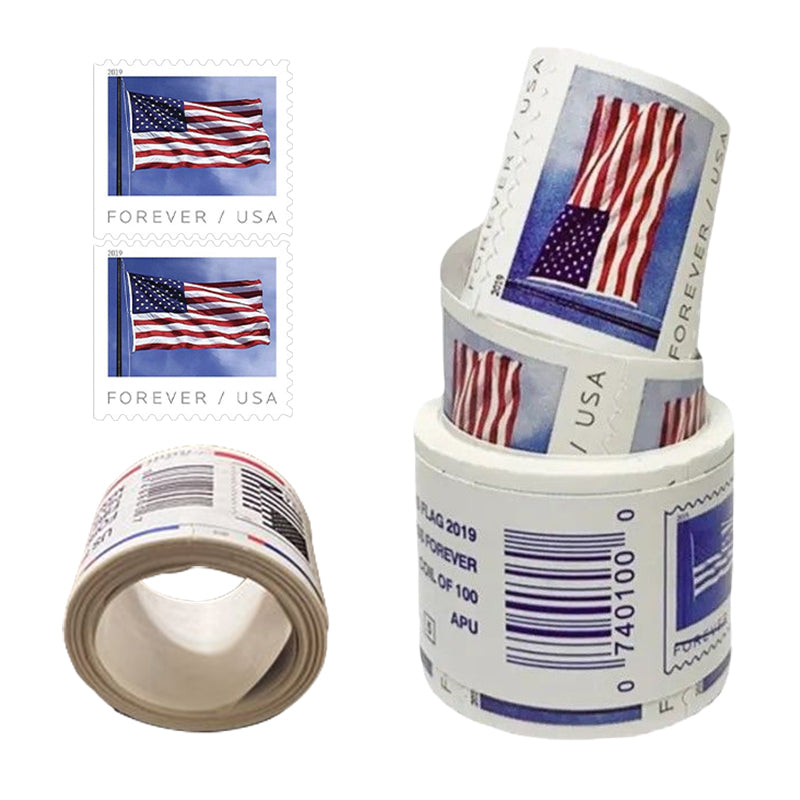 (2019) US Forever American Flag Stamps Rolls