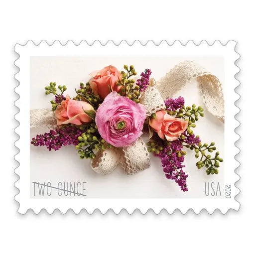 (2020) Garden Corsage Wedding Postage Stamps