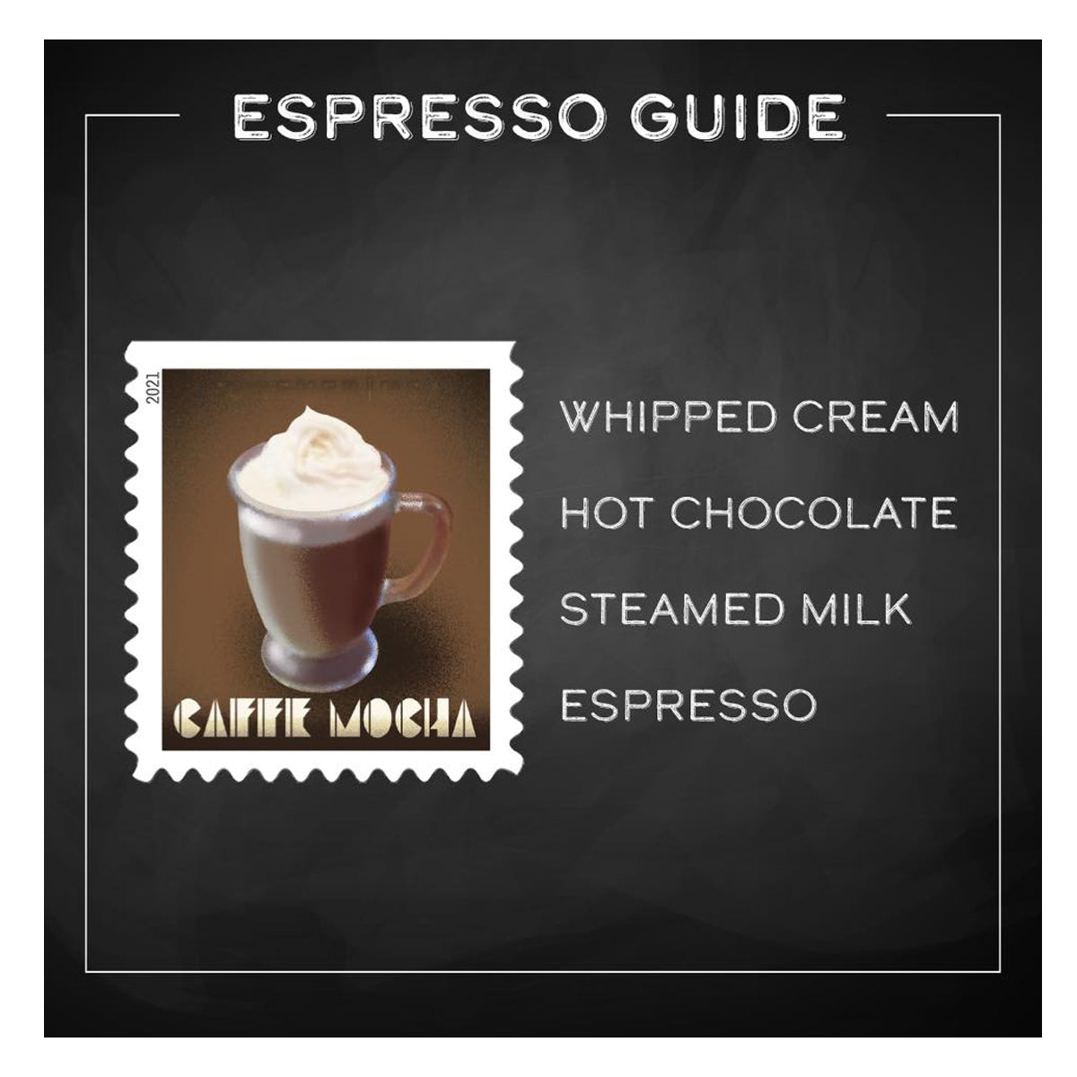 (2021) Espresso Drinks Forever Coffee Stamps