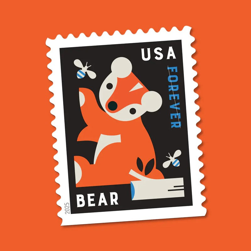 2025 Baby Wild Animals Stamps Booklet of20